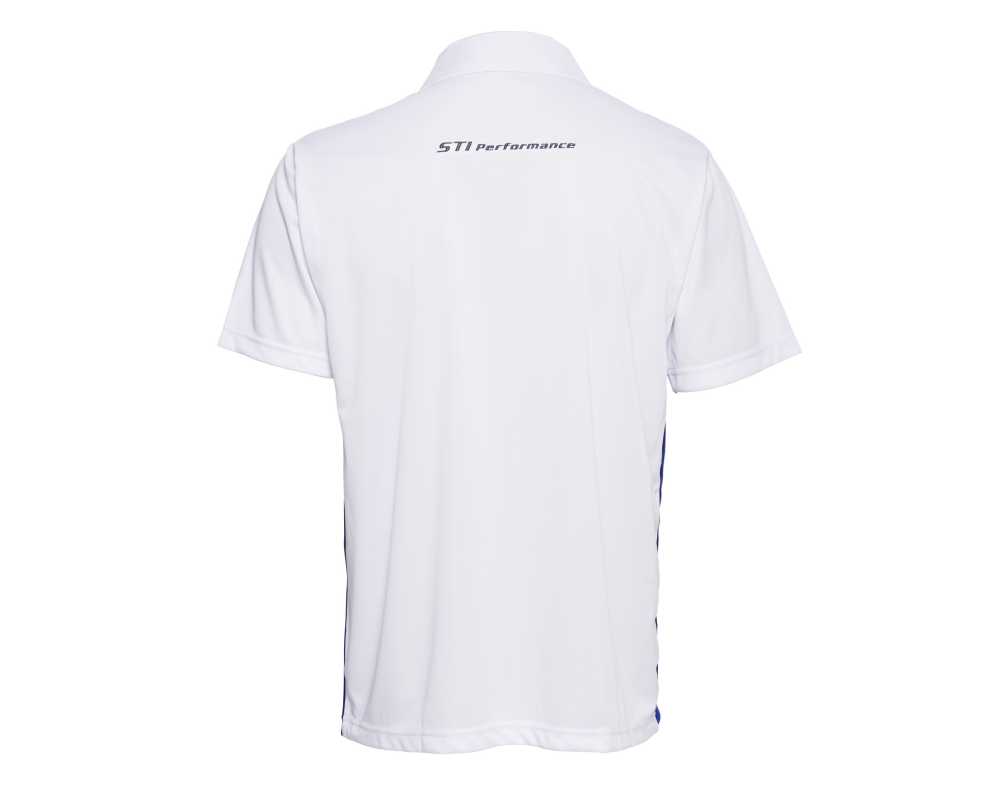 Subaru STI White Podium Polo Shirt - Maximum Motorsport Shop